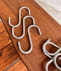 16 Metal S Hooks 1 5 8 X 3 4