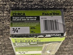 (QTY 4) Hillman 461296 Poultry Fence Staples Electro Galvanized 3/4″ 1 Lb