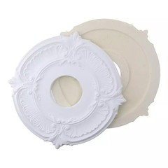 European Carved Design PU Ceiling Fan Medallion for Elegant For Home Decor