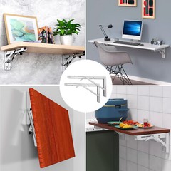 Folding Shelf Bracket Stainless Steel Bench Table Wall Mounted Heavy Duty 8″-20″