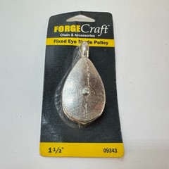 Forge Craft 09343 Fixed Eye Single Pulley, 1.5-In. NEW NOS