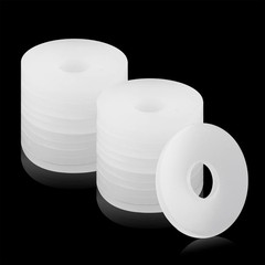 100 Pcs 3/4 Inch Clear 0.7inch Outer Diameter, 1/16inch Thickness,