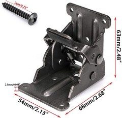 Heavy Duty Folding Brackets Pack Of 4 Steel Self Lock Design 500Lbs Capacity