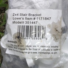 Deckorators 2 X 4 White Stair Rail Connector Brackets 4sets 351447 Item 1171847