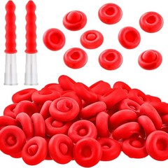 Zonon 10 Pieces Caulk Cap Saver Finishing Tool Tube Covers red