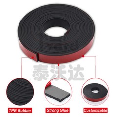 Self Adhesive Rubber Strip Pads Adhesive Backed Solid Seals Gasket Wide 10~120mm