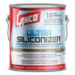 Ultra Siliconizer 1 Gal Acrylic Elastomeric White Reflective Roof Coating Sealer