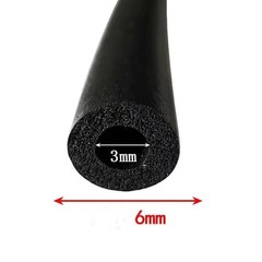 1X Dia.3mm 4mm 6mm-20mm Waterproof Pipe EPDM Rubber Foam Sponge Seal Strip Round