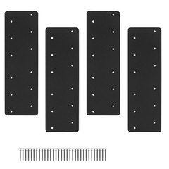 XIHUWZ 4 Pcs 16×5 Heavy Duty Straight Steel Flat Mending Brackets I Shape