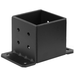2 PCS 6×6 Post Base, 8-Gauge Heavy Duty Concrete Post Anchor Pergola Bracket …