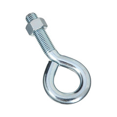National Hardware N347-716 Eye Bolt With Hex Nut, Zinc, 3/4 x 6 In. – Quantity 3