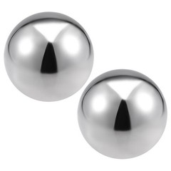 80mm Dia 304 Stainless Steel Hollow Cap Ball for Handrail Stair Newel Post 2pcs