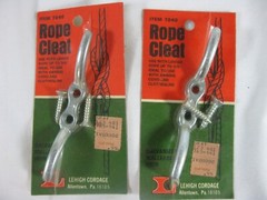 Lot of 2 Sealed Hardware NOS Lehigh Rope Boat Cleat for 3/8″ Rope Item 7240