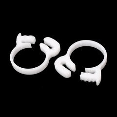 26.4mm-28.4mm Adjustable Ratchet Type Plastic Hose Tube Clamps Clips 4 Pcs