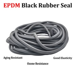 Sponge Cord Black Foam EPDM Rubber Gasket Trim Seal 5 6 7 8 9 10 12 14 16-20mm