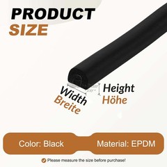 EPDM Rubber Foam Seal Weather Strip Self Adhesive Door Window Draught Excluder