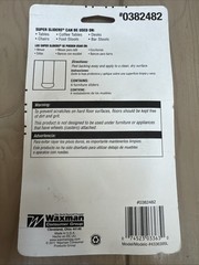 4 Pack Waxman Super Sliders- 1 1/4 in Self-Stick Felt Round Furniture Pad