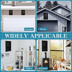 2 Pcs 12″ X 18″ Gable Vent Aluminum Alloy Wall Vents Shed Attic Vent with Screen