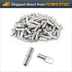 POWETEC 5mm Cylindrical and Spoon Shaped Shelf Pegs, 100 PK (QP1107)