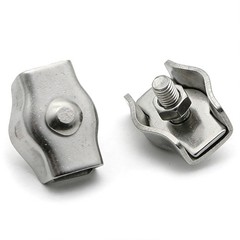 Simplex Duplex Wire Clamps Rope 2mm 3mm 4mm 5mm 6mm 8mm 10mm 316 Stainless Steel