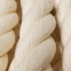 1/2 Inch x 100 Feet Natural Twisted Cotton Rope Strong Thick Soft Rope for Sp…