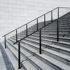 Cable Railing Post, 36x1x2 Inch Stair Railing Post, with Pre-Drilled 30° Angled