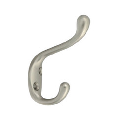 National Hardware N331-009 Hat & Coat Hook, Heavy-Duty, Satin Nickel, Holds