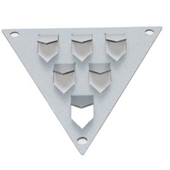 12PCS Impaling Clips For Acoustic Panels Galvanized Steel Triangular Push On V1