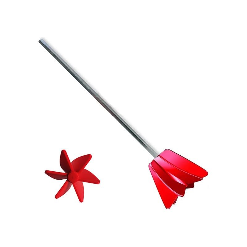 Paint Mixer Drill Attachment – Helix for 1 Gallon of Epoxy, Red