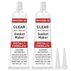 RTV Silicone Gasket Maker, High Temp Silicone Resist Oil, Anti 170g Transparent