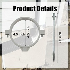 2PCS Downspout Extension Brackets Pipe Holders 7in Support Clips Outdoor USA New