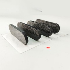 Black Oval Self Adhesive Anti Slip Bumper Silicone Rubber Feet Pad for Furniture