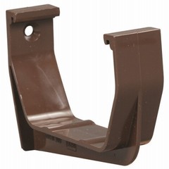 Exterior Gutter Hook, Contemporary, Vinyl, Brown, 5-In. – T1519