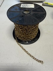 Campbell #19 Hobby Oval Link Chain 0711917 Brass Plated 3lb WLL 1.5 lbs