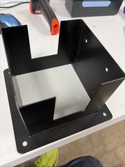 6X 6 Post Base 4 Pcs,Inner Size 5.6″X5.6″Deck Post Base,Heavy Duty Metal Black