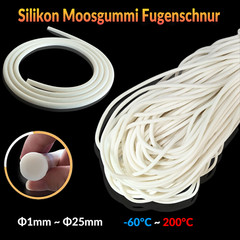 Silicone Rubber Sponge Strip 1mm-25mm Closed Cell Circular Foam Backer Rod Seal