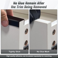 20-Ft Black Rubber U-Channel Self-Adhesive Edge Trim (Fits 3/4″ Plywood/Shelf)
