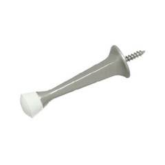 National Hardware N331-363 Doorstop, Wall-Mount, Rigid, Square, Satin Nickel, 3