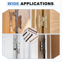 10Pcs Door Hinge Pins, 3 Inch Interior Security Pins Matte Black