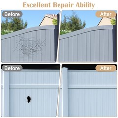 24Pcs 7.87″x5.9″ Self-Adhesive Vinyl Siding Repair Kit – Paintable White PVC …