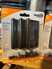 3-pack lot (9 Hinges) National Hardware N830-323 Door 3-1/2″ Oil Rubbed Bronze