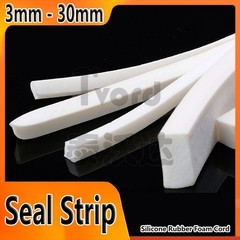Silicone Rubber Foam Cord Square Seal Strip Anti Oil Heat Resistant 3mm – 30mm
