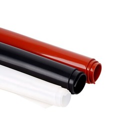 Silicone Sheet Black/Clear/White/Red 0.1mm – 6mm Thick 500mm Wide 500mm/1M Long
