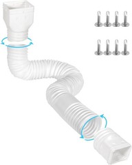 11.5Ft Long Gutter Downspout Extensions Flexible, Drain Downspout Extender, down