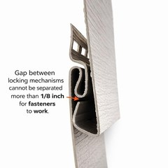 LOOSE SIDING FASTENERS Help Secure Loose Vinyl siding Pack of 40, Metallic