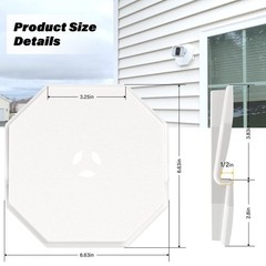 Vinyl Siding Mounting Blocks, Siding Mounting Kit, 130110006001 Octagon Mount…