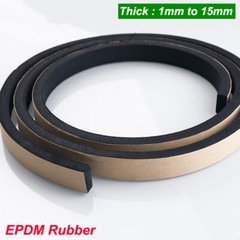 EPDM Rubber Self Adhesive Backed Foam Sponge Strip Roll Sheet Tape Sticky Seal