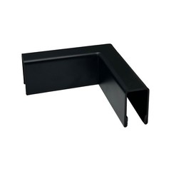 Stainless Steel 90 Degree Horizontal U-Channel Cap Rail to 1/2″-5/8″ Glass Thick