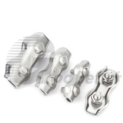 Simplex Duplex Wire Rope Clamps Thimble Clips 2mm-10mm 304 A2 Stainless Steel