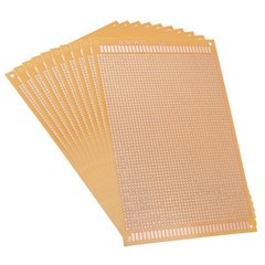 12x18cm Single Facade Universal Paper Printed Circuit Board Brown 10pcs